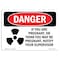 Signmission OSHA Danger Sign, You Are Pregnant Or Think May Be, 24in X 18in Aluminum, 18" W, 24" L, Landscape OS-DS-A-1824-L-1666 - alternate 1
